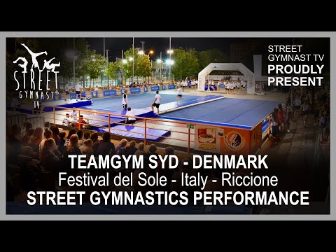 Teamgym Syd and Eskilstrup GF Junior Team visited Festival del Sole, Street Gymnastics
